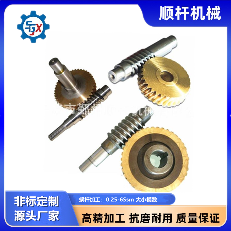 蝸杆渦輪傳動件 高精度蝸杆加工 各（gè）類非標定製廠家